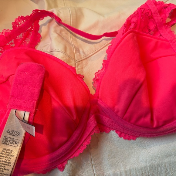 Lace Halter Bralette - Pink size 34D - Picture 6 of 6